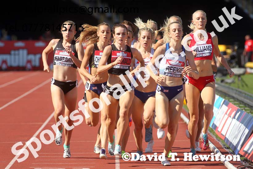 Womens 1500 metres, 2019 Muller British Championships, Alexander Stadium, Birmingham. Photo: David T. Hewitson/Sports for All Pics